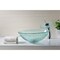 Anzzi Paeva Vessel Sink in Crystal Clear Chipasi with Matching Chrome Faucet LS-AZ8112 - alternate 1